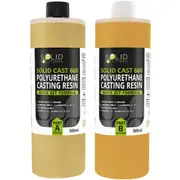 Solid Solutions Solid Cast 660 Polyurethane Casting Resin 1:1 1Litre Kit