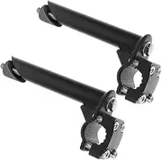 2pcs Bike Handlebar Stem Riser: Black Metal Handlebar Extender for Children Bikes - Improves Stability and Riding Skills