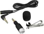 Olympus ME52W Unidirectional Microphone Set with Windscreen Cover, Tie Clip, and 3.3ft Extension Cord