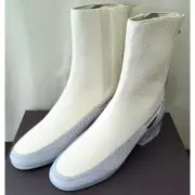 RAF Simons Cyfloid-4 Zip-up High-top Boots cream size 42