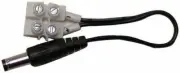 1Pc White BNC Female Jack Right Angle 2.1mm Positive Tip Panel Mounted DC Plu...