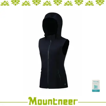 【Mountneer 山林 女 輕量防風 SOFT SHEEL背心《紫羅蘭》】32V02/保暖背心/休閒背心