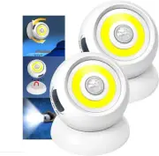 Motion Sensor Lights, 360Motion Activated Portable Night Lights, 2Pack Battery