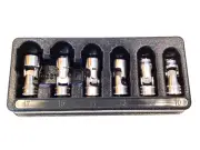 Snap On 6 Piece 3/8" Drive 6 Point Metric Shallow Swivel Socket Set 206FSUMA NEW