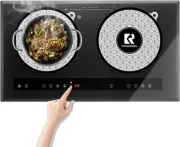 2 PCS Induction Cooktop Mat - Induction Hob Protector- Scratch Protector (24cm)