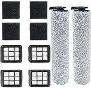 6 Pack Replacement Brush Rollers Vacuum Replacement Parts Accessories Compatible with Bissell CrossWave HF3 3649A Vacuum Cleaner(6 Set)