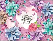 YYNXSY 7X5FT Mother's Day Backdrop for Photoshoot Happy Mothers Day Photography Background Light Purple Flower Party Backdrops YY-5518