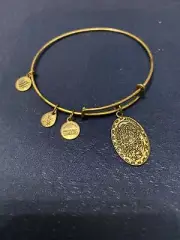 Alex and Ani Because I Love You Daughter Charm Bangle Gold Bracelet