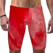 [VBFOFBV] Men's Printed Jammer Swimsuit Swim Shorts, Peacock Vintage Feather Art Retro