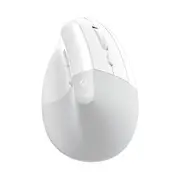 Fantech Comfy W195R Vertical Ergonomic Office Wireless Rechargeable Mouse - White [MSFTW195RWH]