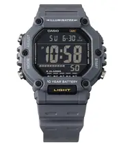 Casio Illuminator Digital Alarm Dual Time Quartz AE-1600H-8BV 100M Mens Watch