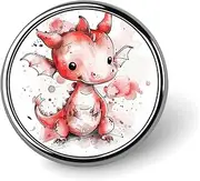 [FZMVSQH] Ink Style Dragon Printed Round Button Pin Badges Metal Pinback Buttons 1 Inch Pins for Hat Shirt Clothing Bags Decoration, Circular, Aluminum, Circular, Aluminum