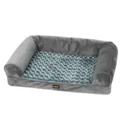 PaWz Pet Bed Sofa Dog Beds Bedding Soft M Grey Medium Plush Sleeping Mattress