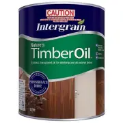 Intergrain NATURE'S TIMBER OIL DECK FINISH Ext Fast Dry NATURAL 1L or 4L