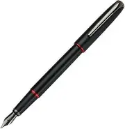 Fountain Pen,Calligraphy Fountain Pen Box Matte Black Red Black Ink Nib Pen Office School Supplies