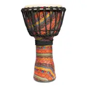 Drumfire 10" Synthetic Head Rope Djembe (Multicolour)