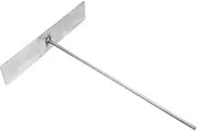 SUPVOX Oven Ash Shovel BBQ Cleanup Rake Coal Ash Scraper Fireplace Tool Cleaner Heatproof Handle for Grill