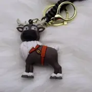 Sven Reindeer Wristlet Keychain Bag Backpack Tag Frozen Zipper Pull