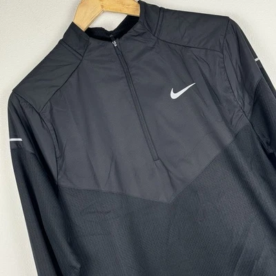 Nike Sphere Therma-FIT Running 1/2 Zip Black FZ1115-010 Small Water-Repellent