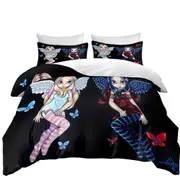 Two Fairies Sisters Hope and Despair Quilt Cover