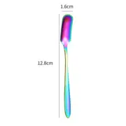 4Pcs 5" Stainless Steel Mini Ice Tea Spoons Coffee Ice Cream Spoon, Multicolor