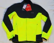 GORE Wear NWT C5 WINDSTOPPER THERMO Trail Jacket SZ S BLK/Neon Yellow