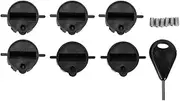 POENVFPO 6pcs FCS Fin Plug Surfboard Fin Box G5 Compatible Plastic Cup Plug Set Surfboard Tail Rudder Accessories