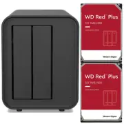 TerraMaster F2-212 2-Bay NAS with 4TB (2x2TB) WD Red Plus NAS Drives