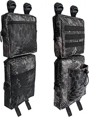 Vanlison 2 Pack ATV Fender Bags, Detachable Saddle Bag ATV Gear Bags Water-resistent Motorcycle Bag Compatible with Sportsman Scrambler TRX FourTrax Outlander Grizzly UTV Hanging Storage Bag Phython