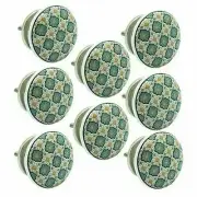 Hardware Ceramic Door Knobs Cupboard Pulls Handles Pack of 8