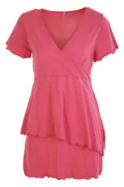 Cross Over Layered Tunic--VIG-VC319-S14