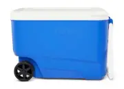 Igloo 38 QT Hard-Sided Ice Chest Cooler With Wheels Polyethylene 53 Can Capacity