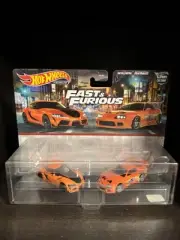 Hot Wheels Premium 2 Pack Fast & Furious Toyota GR Supra & Toyota Supra MK4