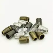 METAL ALLOY CORD LOCK STOPPER ROPE CORD OPEN END STOPPERS FOR HANDMADE CRAFTS