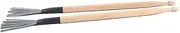 HONITANO 2pcs Wooden Drumsticks with Steel Wire Drum Brushes for Beginners Durable and Wear Resistant Drum Accessories for Balancing Instrument Loudness Various Music Styles