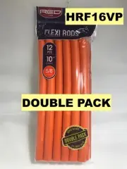 RED BY KISS FLEXI RODS HRF16VP DOUBLE PACK 12 PCS 10" LENGTH 5/8" DIAMETER