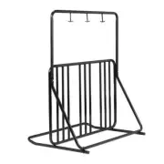 Rad Cycle Garage Bike Racks Black 6-Bike Foldable Floor Stand Garage Bike Rack
