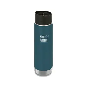 【Klean Kanteen】20oz不鏽鋼寬口咖啡蓋保溫瓶-海王星藍