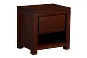 CT Amsterdam Solid Mahogany Timber 1 Drawer Bedside