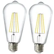 Sunco Dusk to Dawn LED Outdoor Light Bulb, 2 Count (Pack of 1) 3000k Warm White