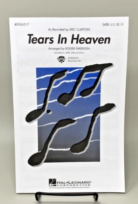 Hal Leonard Tears In Heaven SATB By Eric Clapton Arranged By Roger Emerson