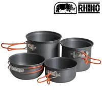 在飛比找樂天市場購物網優惠-RHINO 犀牛 K-2 雙人鋁合金套鍋/登山鋼杯/登山鍋 