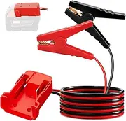 Jumper Cable Clamps for Milwaukee M18 18V Battery,5.9FT Portable Auto Battery Jump Starter for Starting Car,Automotive Booster Cables with Adapter(Not Include Battery)