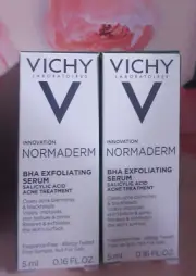 2 X Vichy Normaderm BHA Exfoliating Serum 5mL X 2 Trial Sz exp 10/2025 BNIB