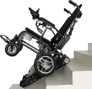 Electric Wheelchair, Foldable Stair Climbing, Intelligent Lightweight Wheelchair, Electric Wheelchair 150Kg/330Lb, One-Click Switching, 360° Universal Control, Manual Mode and Electric Mode