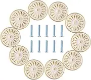Cabinet Knobs, Hellopet 10PCS Ivory White 33mm Drawer Knobs Door Pull Handle for Dresser Cupboard Cabinet Wardrobe, 10 Pack