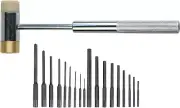 Complete Roll Pin Punch Set with Non-Marring Hammer - Perfect for Gunsmithing