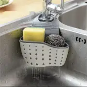 Kitchen Hanging Sponge Brush Holder Rack Sink Caddy Organizer Drainer Basket