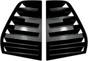 Car Rear Window Louver Shutter Trim Cover Compatible For VW Golf MK5 2003-2008 Air Vent Scoop Shade Decorate Gloss Black