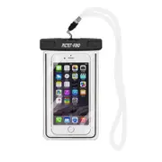 RH11 1pc Luminous Waterproof Phone Case Underwater Swimming Case Phone Pouch For iPhone Samsung Xiaomi Huawei 5.5"-Black